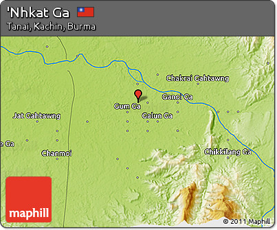 Physical 3D Map of 'Nhkat Ga