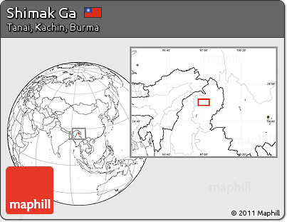 Blank Location Map of Shimak Ga