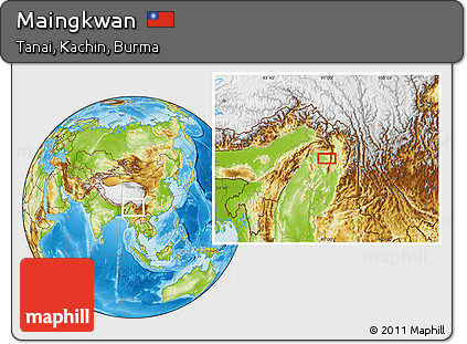 Physical Location Map of Maingkwan