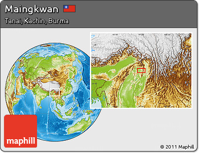 Physical Location Map of Maingkwan