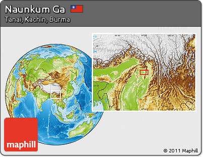 Physical Location Map of Naunkum Ga