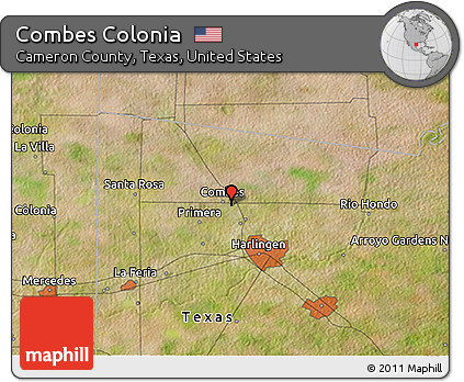 Satellite 3D Map of Combes Colonia