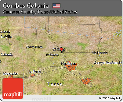 Satellite 3D Map of Combes Colonia