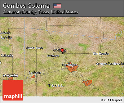 Satellite 3D Map of Combes Colonia