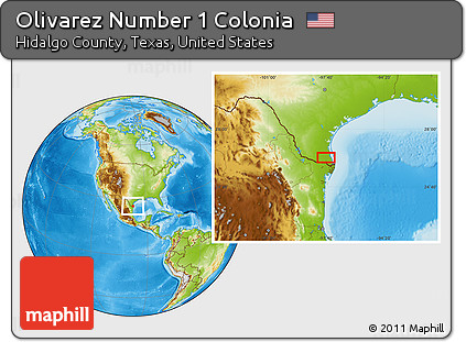 Physical Location Map of Olivarez Number 1 Colonia