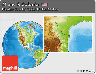 Physical Location Map of M and R Colonia