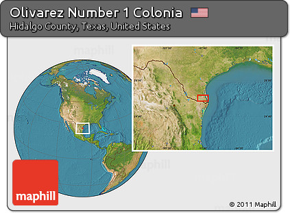 Satellite Location Map of Olivarez Number 1 Colonia