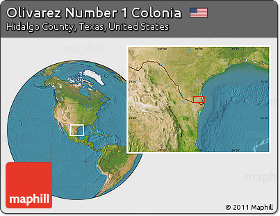 Satellite Location Map of Olivarez Number 1 Colonia
