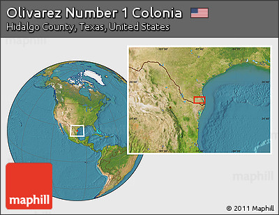 Satellite Location Map of Olivarez Number 1 Colonia