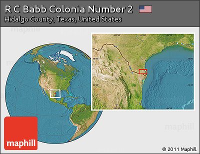 Satellite Location Map of R C Babb Colonia Number 2