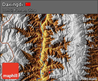 Physical Map of Daxingdi