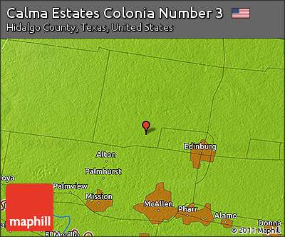 Physical 3D Map of Calma Estates Colonia Number 3