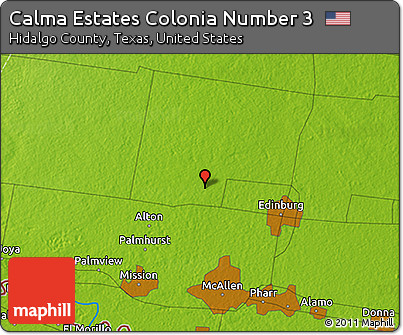 Physical 3D Map of Calma Estates Colonia Number 3