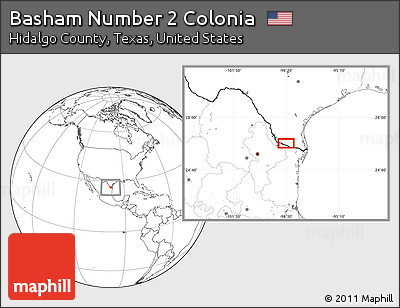 Blank Location Map of Basham Number 2 Colonia
