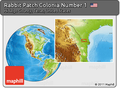 Physical Location Map of Rabbit Patch Colonia Number 1