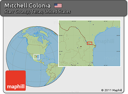 Savanna Style Location Map of Mitchell Colonia