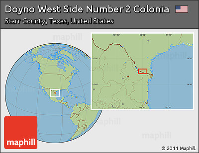 Savanna Style Location Map of Doyno West Side Number 2 Colonia
