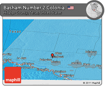Political Panoramic Map of Basham Number 2 Colonia