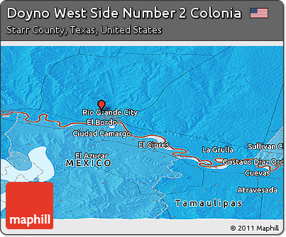 Political Panoramic Map of Doyno West Side Number 2 Colonia