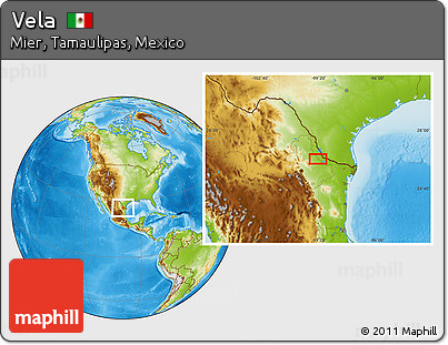 Physical Location Map of Vela
