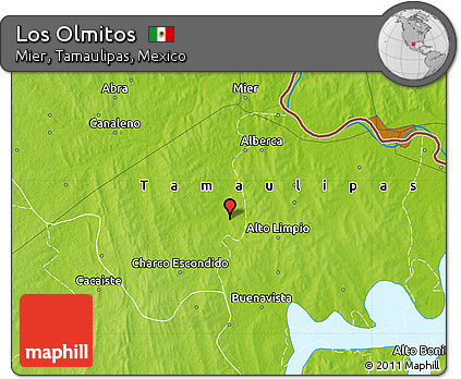 Physical Map of Los Olmitos