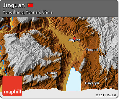 Physical 3D Map of Jinguan