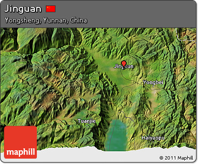 Satellite 3D Map of Jinguan