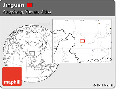 Blank Location Map of Jinguan