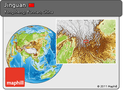 Physical Location Map of Jinguan