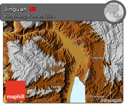 Physical Map of Jinguan