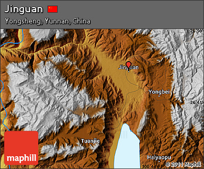 Physical Map of Jinguan