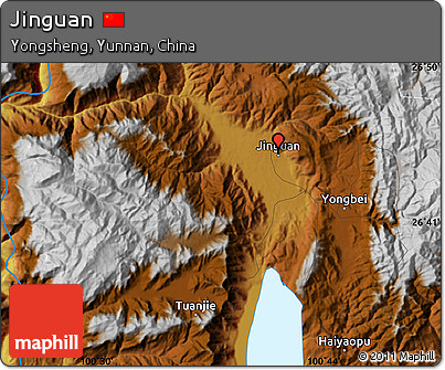 Physical Map of Jinguan