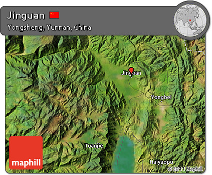 Satellite Map of Jinguan