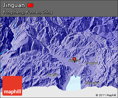 Political Panoramic Map of Jinguan