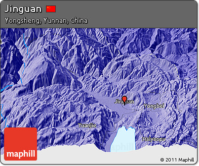 Political Panoramic Map of Jinguan