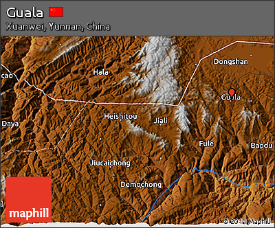 Physical 3D Map of Guala