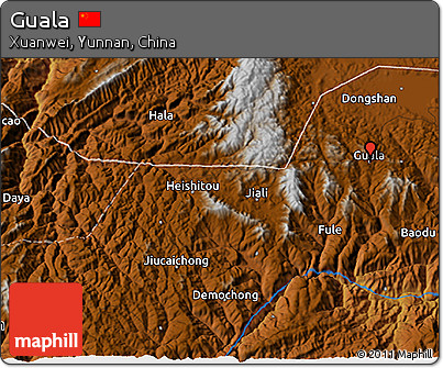Physical 3D Map of Guala