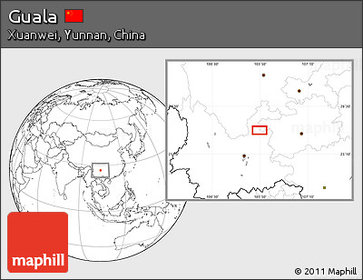 Blank Location Map of Guala