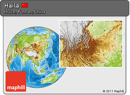 Physical Location Map of Haila