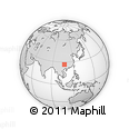 Outline Map of the Area around 26° 50' 27" N, 107° 10' 30" E, rectangular outline