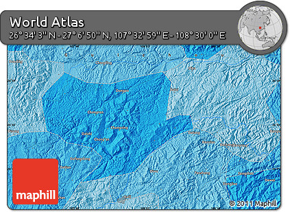 Political Map of the Area around 26° 50' 27" N, 108° 1' 30" E