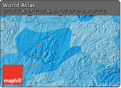 Political Map of the Area around 26° 50' 27" N, 108° 1' 30" E