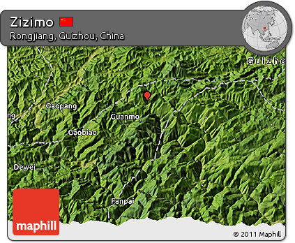 Satellite 3D Map of Zizimo