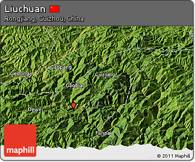Satellite 3D Map of Liuchuan