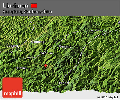Satellite 3D Map of Liuchuan