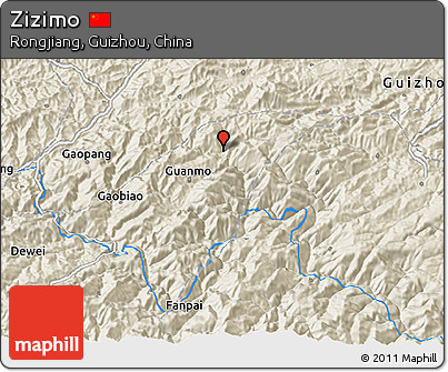 Shaded Relief 3D Map of Zizimo