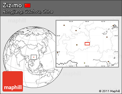 Blank Location Map of Zizimo