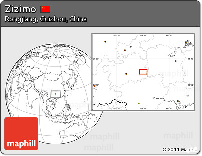 Blank Location Map of Zizimo