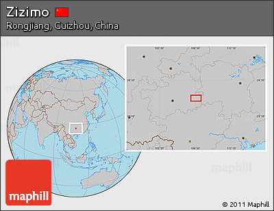 Gray Location Map of Zizimo