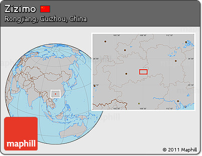 Gray Location Map of Zizimo